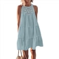 thumbnail image 1 of Camisola de Encaje para Mujer Azul XL, 1 of 5