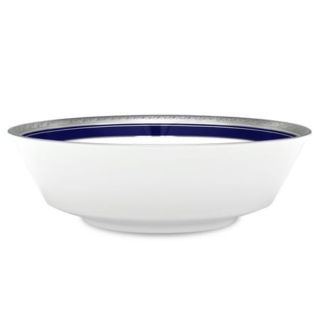Noritake Crestwood Cobalt Platinum Large Round Vegetable Serving Bowl