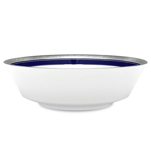 Noritake Crestwood Cobalt Platinum Large Round Vegetable Serving Bowl