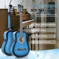thumbnail image 4 of Ktaxon 38in Beginner Round Acoustic Guitar Starter Kit with Bag, Tuner, Extra Strings, Blue, 4 of 18