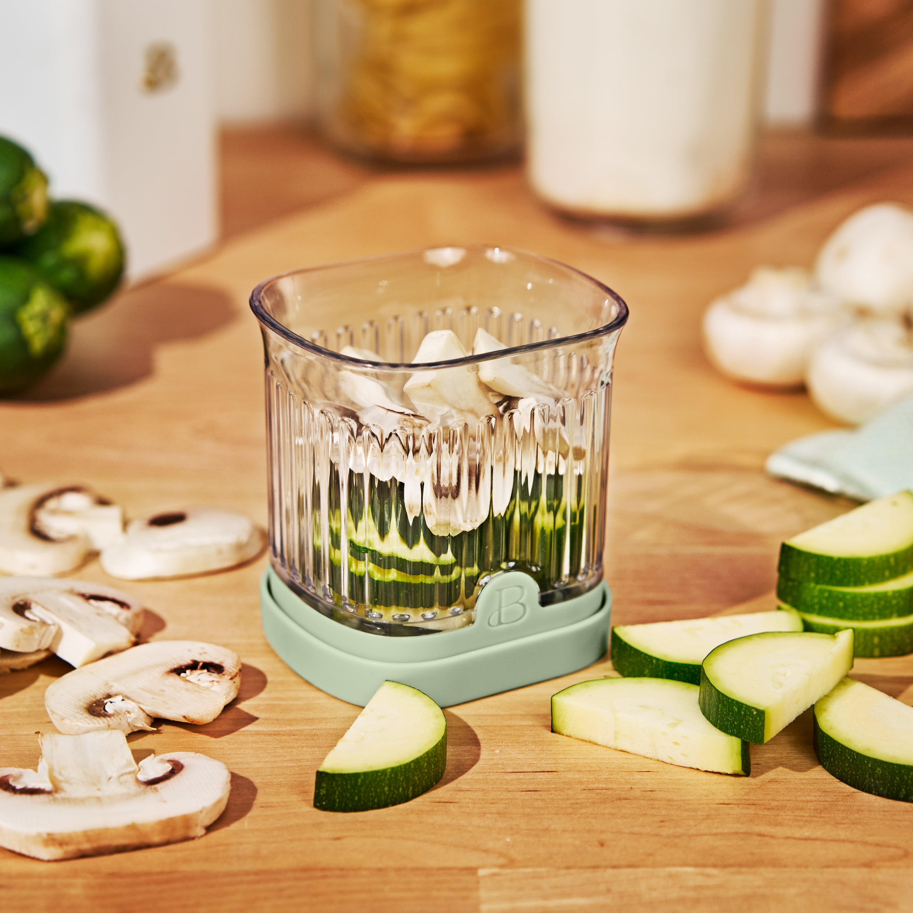 Beautiful Quick Prep Slicer, Sage Green by Drew Barrymore