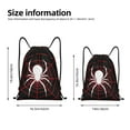 thumbnail image 3 of Kuqiui Spider On The Web Print Drawstring Backpack Drawstring Bags,Draw String Back Bag Drawstring Bags for Sports,Gym,Travel,Swimming,Beach, 3 of 8