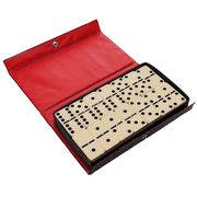 WE Games Classic Double 6 Dominoes Set for Adults with Spinners, Club Size, Ivory
