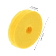 thumbnail image 2 of ELAYARD 12Pcs Circle Cymbal Felt Yellow for Drum Set Replacement Parts Protection and Stability, 2 of 8