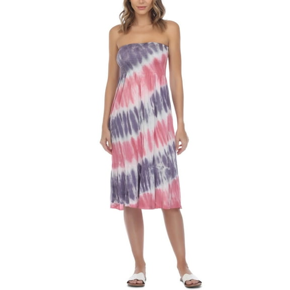 Raviya PURPLE PINK TIE DYE Convertible Tube Dress Swim Cover-up, XL, NWOT