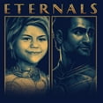 thumbnail image 2 of Boy's Marvel Eternals Sprite and Kingo  Graphic Tee Navy Blue Medium, 2 of 4