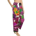 thumbnail image 2 of Barney And Friends Women's Pajama Pants, Comfy All Over Print Lounge Pants Casual Sleepwear with Pockets & Drawstring, 2 of 8