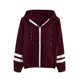 thumbnail image 2 of Transpirable Manga Larga Ocio Mujeres Abrigos Cremallera Frontal Deportes Tops Likrtyny Mujer, 2 of 5
