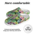 thumbnail image 6 of Balery Watercolor Blooming Cactus Pattern Women's Fuzzy Memory Foam Slippers Fluffy Winter House Shoes Indoor and Outdoor-46/47, 6 of 7