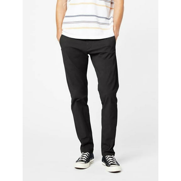 Dockers BLACK Men's Motion Chino Slim Fit Pants, US 33x30