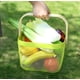 thumbnail image 3 of Organizador de basura Almacenamiento con mango de madera Cesta de utilidad de metal vintage apilable para despensa Armario de cocina Gabinetes de despensa de baño Blanco, 11 Feliz Sencillez, 3 of 5
