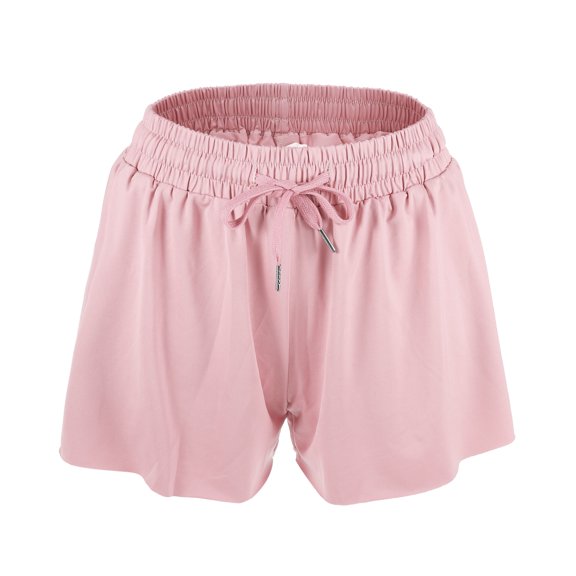 Vocoste 1 Pc Workout Shorts Women Flowy Running Shorts Casual High Waisted Pink Size M