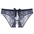 thumbnail image 4 of Ropa interior sexy de talla grande con encaje para mujer, ropa interior sexy con entrepierna abierta, perspectiva sexy, bragas de cintura baja para mujer, 4 of 5