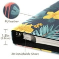 thumbnail image 3 of FORMRS 3 Ring Photo Album 4"x6" Self Adhesive Large Capacity PU Leather Cover, Pink Floral Flamingo, 3 of 8