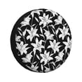 thumbnail image 1 of Fotbe Lilies Flowers Funda de Llanta de Repuesto con Estampado, Engrosada, Ajuste Universal para Jeep, Remolque, RV, SUV, Camión-17 inch, 1 of 6