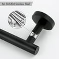 thumbnail image 3 of KES Towel Bar Matte Black Finish Stainless 24 inch Wall Mount, 3 of 10