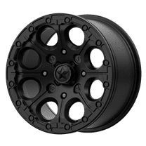 Msa Offroad Wheels M44 Cannon Beadlock 14X7 4X137 10Et 132Cb Satin Black Wheel