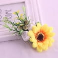 thumbnail image 3 of Delicate Sunflower Bridal Comb for Wedding Hair Accessories Multi Color Cloth Fits All Occasions 2pcs, 3 of 8