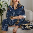 thumbnail image 6 of Balery Mystical Underwater Coral Scene Pattern Pajama Sets for Women Long Sleeve 2 Piece Sleepwear Loungewear Sets Soft PJ's with Pockets Long Sleeve Comfy Pj Sets-XX-Large, 6 of 7