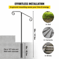 thumbnail image 6 of Wrought Iron Handrail for Steps - Single Post Grab Bar Support - Gray Outdoor Stair Railing for 1-2 Steps - Garden Porch Railing, 6 of 7