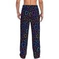 thumbnail image 3 of Xecao Colored Hearts Men's Straight Lounge Pajama Pants: The Ultimate in Comfortable Sleepwear, 3 of 9