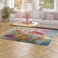 thumbnail image 3 of Spring Floral Carpet Rug for Home Living Room Bedroom Sofa Doormat Decor Area Rug Non-slip Mat, 3 of 7