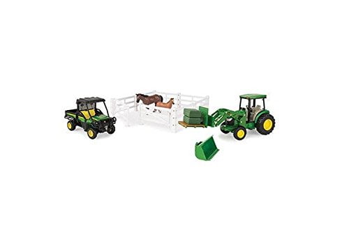 Gator Ages 3+ NEW John Deere Big Farm Hobby Farm Set w/Tractor-Loader Horses 