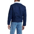 thumbnail image 2 of Wrangler Men's Sherpa Lined Prewashed Blue Denim Jacket 74255PW, 2 of 5