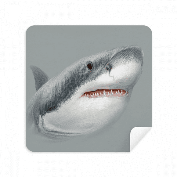 Sharks Roam Ocean Hunt Art Deco Fashion Glasses Cloth Screen Cleaner Suede Fabric 2 Pack