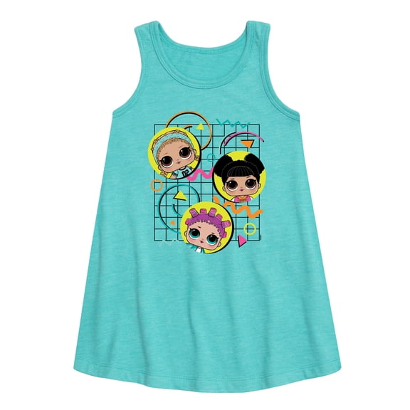 LOL Surprise! - Retro Style Graphic Sleeveless Aline Dress