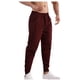 thumbnail image 4 of Pantalones largos de moda para hombre, casuales, de color sólido, con bolsillos y cintura elástica, pantalones cargo casuales para hombre., 4 of 4