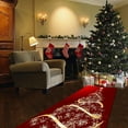 thumbnail image 5 of Red Christmas Carpet Corridor Area Carpet Non Floor Mat Doormat Living Room Bedroom 120*40CM, 5 of 6