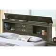 thumbnail image 2 of Glory Furniture Louis Phillipe Queen Storage Bed in Gray, 2 of 4