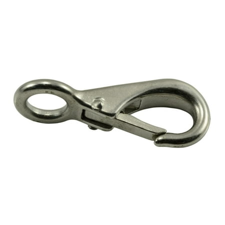 

3/8 316 Stainless Steel Fixed Trigger Snap Hooks (2 pcs.)