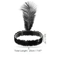 thumbnail image 4 of Unique Bargains 1 Pc Feathers Faux Diamond Headbands for Women Black, 4 of 6