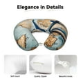 thumbnail image 4 of Gaeub Airplane World Map Adventure Print Memory Foam Travel Pillow,U-Shaped Neck Pillow,Head Neck Support Airplane Pillow,Flight Pillow for Traveling,Car,Home,Office,Washable Cover, 4 of 8