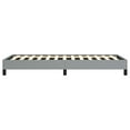 thumbnail image 4 of vidaXL Bed Frame Light Grey 100x190 cm Twin Fabric, 4 of 6