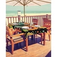 thumbnail image 2 of Boanket Outdoor Tablecloth with Umbrella Hole for Patio/Picnic/Party/Camping, Vintage Sunflower Waterproof Table Cloth Rectangle Table Cover Washable, Black Boho Ethnic Summer Botanical (60"x 102"), 2 of 7