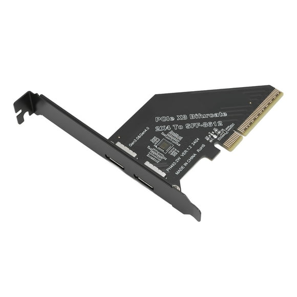 External PCIe 4.0 X8 to Oculink Card High Speed Data Transfer 128 GT/s SFF 8612 Secure Connection External Graphics Card for NVMe SSD GPU EGPU