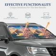 thumbnail image 4 of Haiem Cherry Blossoms Car Windshield Sun Shade (2 Pieces) Foldable Windshield Sun Shade Car Accessories for Truck SUV Pickup-Large, 4 of 7