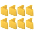thumbnail image 1 of Unique Bargains 25mm x 25mm Angle Iron Foot Pad L Shaped PVC Leg Cap Floor Protector Yellow 8pcs, 1 of 7