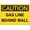 Warning Sign 2, variant on Caution Garage Opens Outwards Reflective Aluminum Warning Sign 12 x 8 Inches - with Symbol, Weatherproof Signage for Indoor Outdoor Home, Business, Garage Use