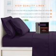 thumbnail image 5 of Elegant Comfort 4-Piece Quilted Bed Sheet Set - Gift Box - 1500 Thread Count Quality Softness - Wrinkle Resistant - All Around Elastic Fitted Sheet, Deep Pocket, Full, Purple, 5 of 5