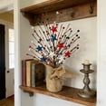 thumbnail image 7 of Memorial Day Saving!4th of July Decor, 19.6in Independence Day Themed Artificial Decorative Tree Red White Blue Star Decorative Tree For Holiday Arrangements Patriotic Flower Themed Floral Decor, 7 of 7