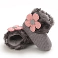 thumbnail image 5 of dmqupv Booties Baby Baby Shoes Plus Velvet Warm Flowers Boots Fashion Non Snow Boots for Baby Boys 12-18 Months Grey 12 Months, 5 of 5