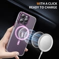 thumbnail image 5 of Decase Magnetic Case for iPhone 13 Pro Max,Compatible with Mag-safe,Military-Grade Protection,Slim Stylish Non-Yellowing Shockproof Case for iPhone 13 Pro Max,Clear Anti-Scratch Back Cover,Pink, 5 of 8