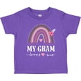 thumbnail image 3 of Inktastic My Gram Loves Me Rainbow Girls Toddler T-Shirt, 3 of 5