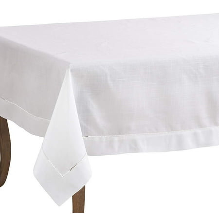 

Fennco Styles Classic Solid Color Hemstitch Border Table Linens for Dining Table