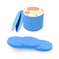 thumbnail image 1 of Esponjas faciales comprimidas de 50 unidades para limpieza diaria y exfoliación suave Esponja de spa de celulosa natural perfecta para eliminar la suciedad y el maquillaje de la piel muerta - Azul, 1 of 2