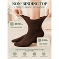 thumbnail image 2 of Comfello Circulatory Diabetic Ankle Socks for Men & Women – 6-Pack – Non-Binding, Extra Wide Moisture Wicking Cotton Socks, 2 of 7